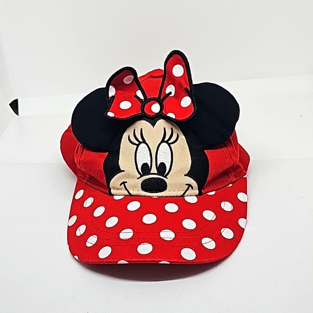 Disney Red White Minnie Mouse Polka Dot Hat